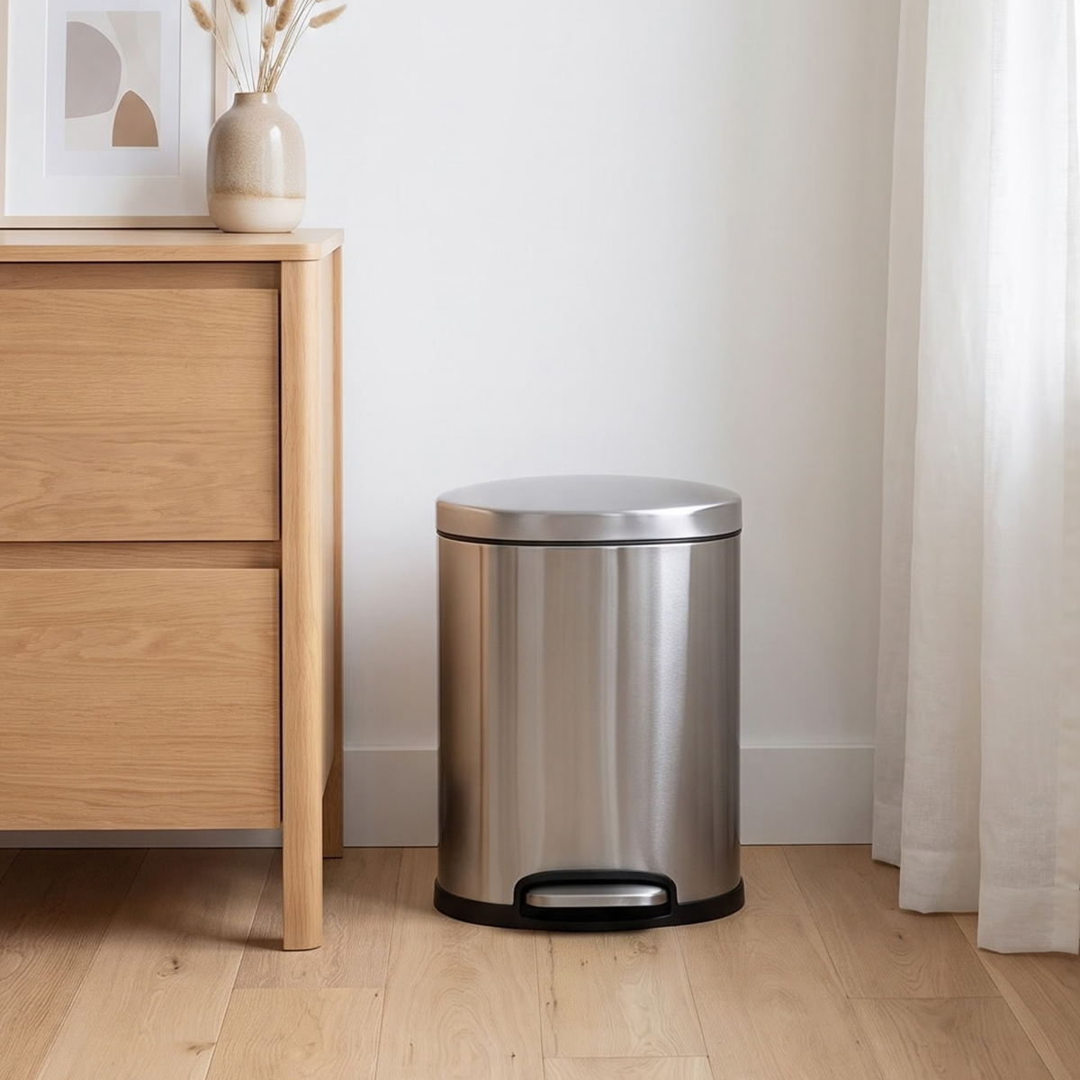 Masa Stainless Steel Soft Close Peddle Dustbins 5 Litre - Pano