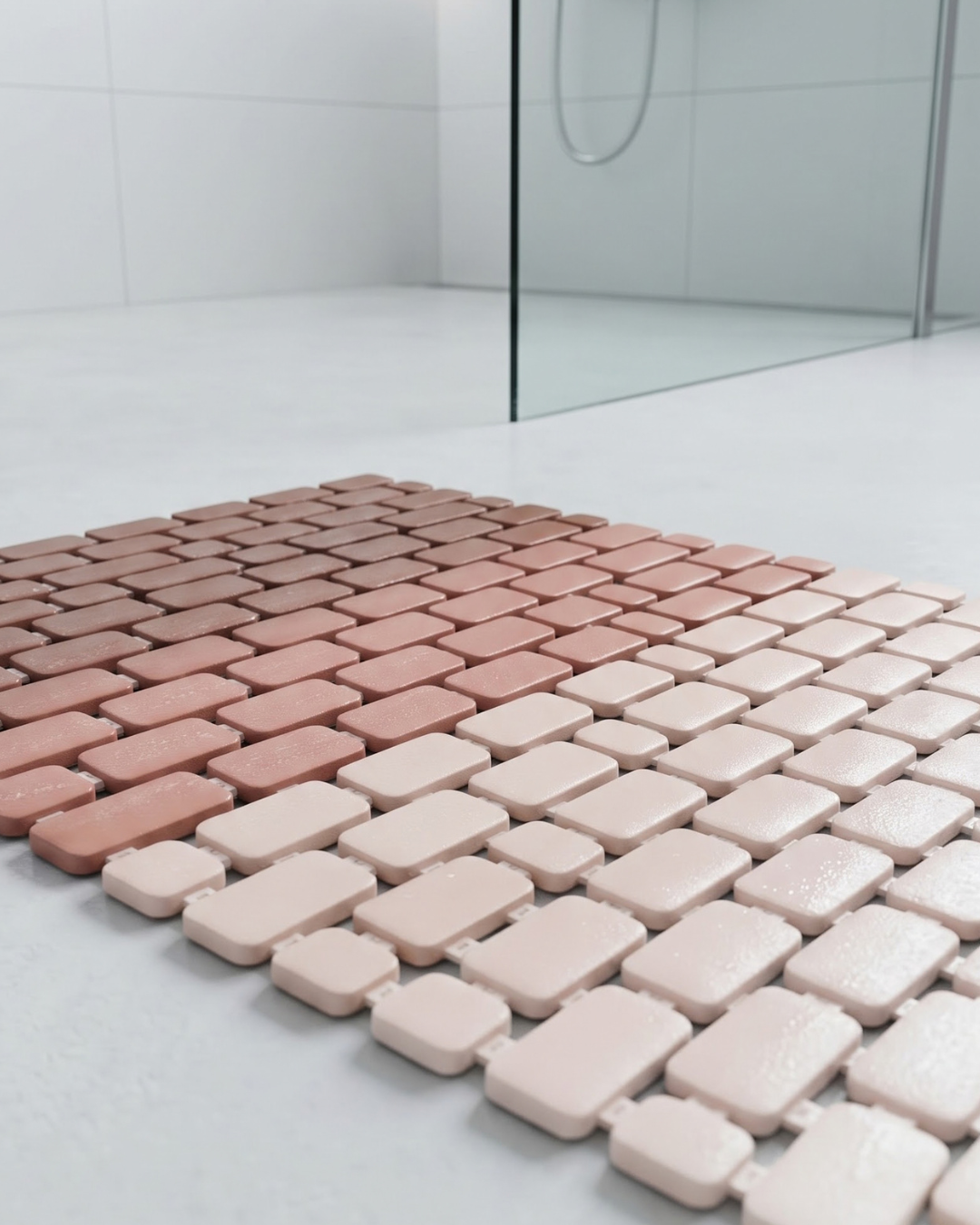 Breez Anti Slip Shower Mat - Blush