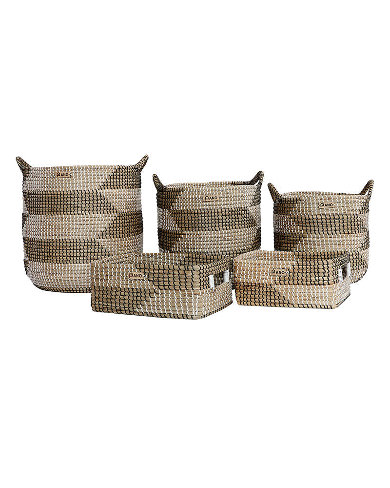 Andaman Sea Grass Natural Basket Pano Web
