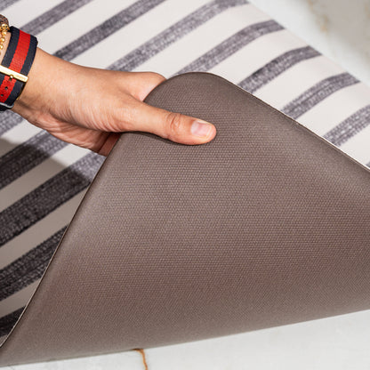 Zest Anti Fatigue Anti Slip Kitchen Mat Brown/White -Pano