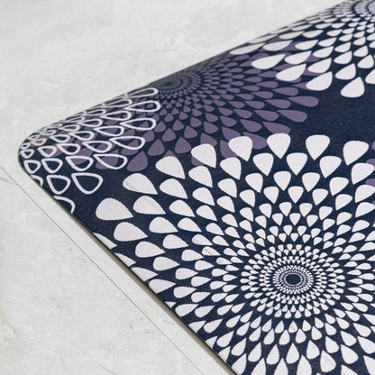 Zest Anti Fatigue Anti Slip Kitchen Mat Blue/White - Pano