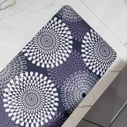 Zest Anti Fatigue Anti Slip Kitchen Mat Blue/White - Pano