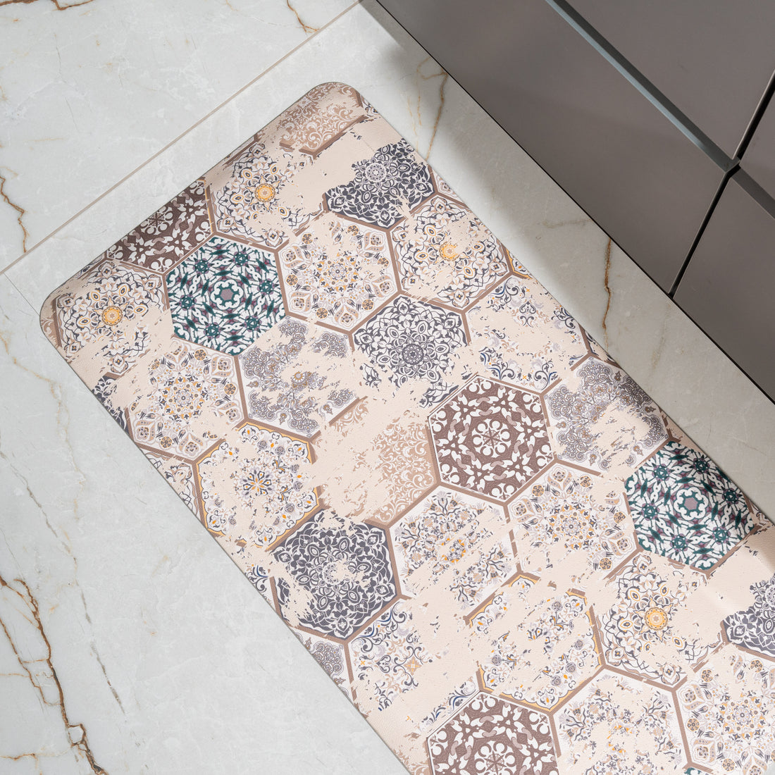 Zest Anti Fatigue Anti Slip Kitchen Mat Multi -Pano