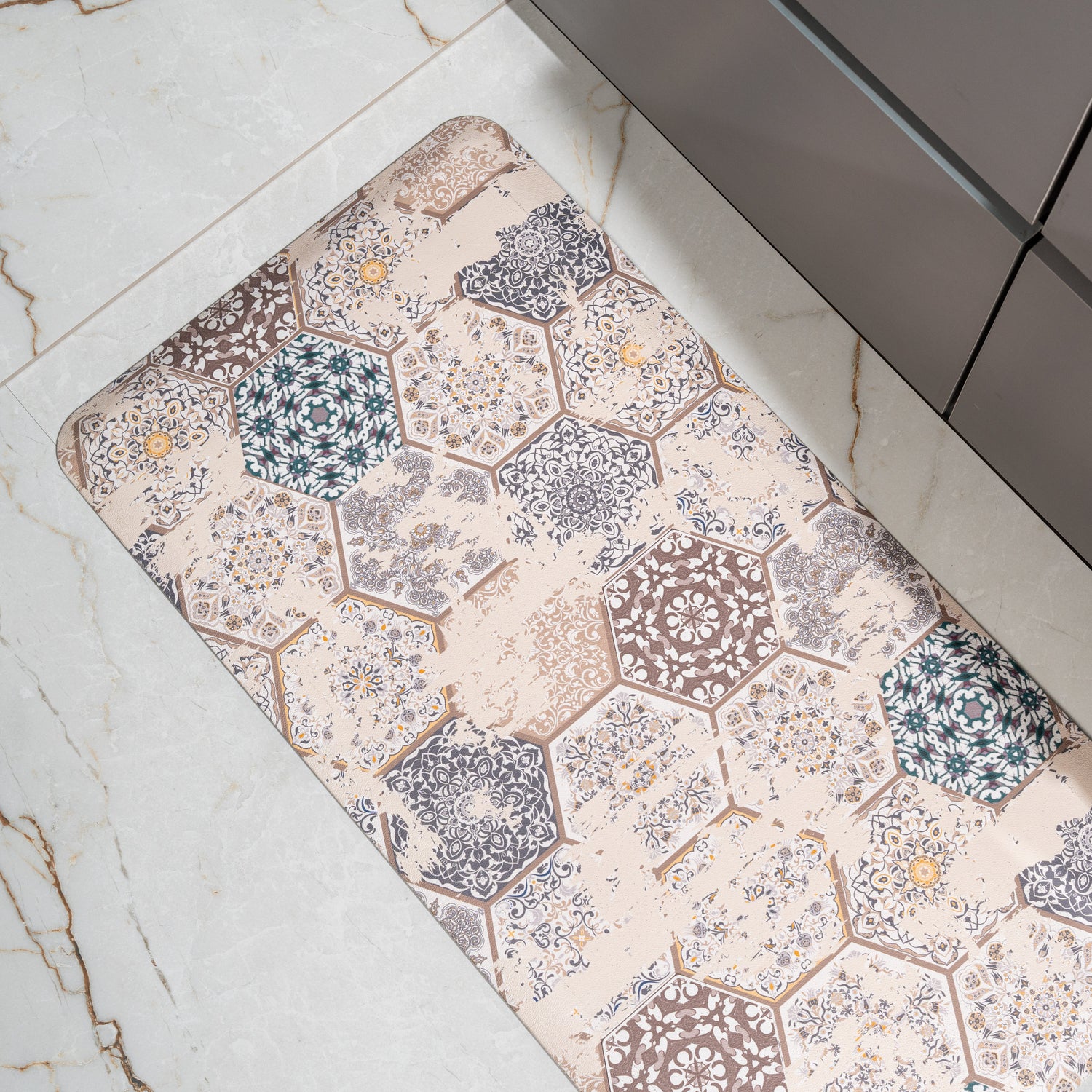 Zest Anti Fatigue Anti Slip Kitchen Mat Multi -Pano