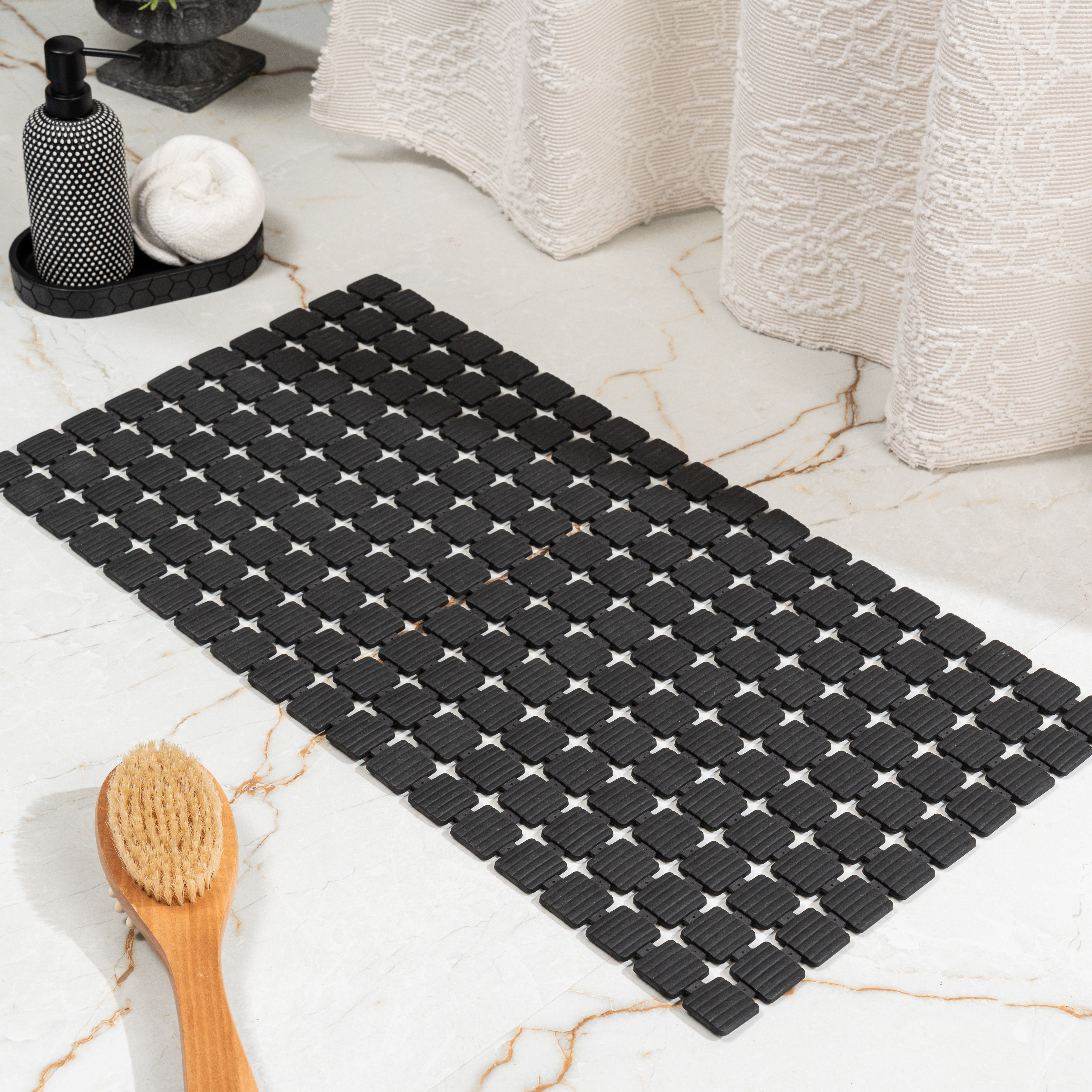 Mizu Anti Slip Shower Mat Black - Pano