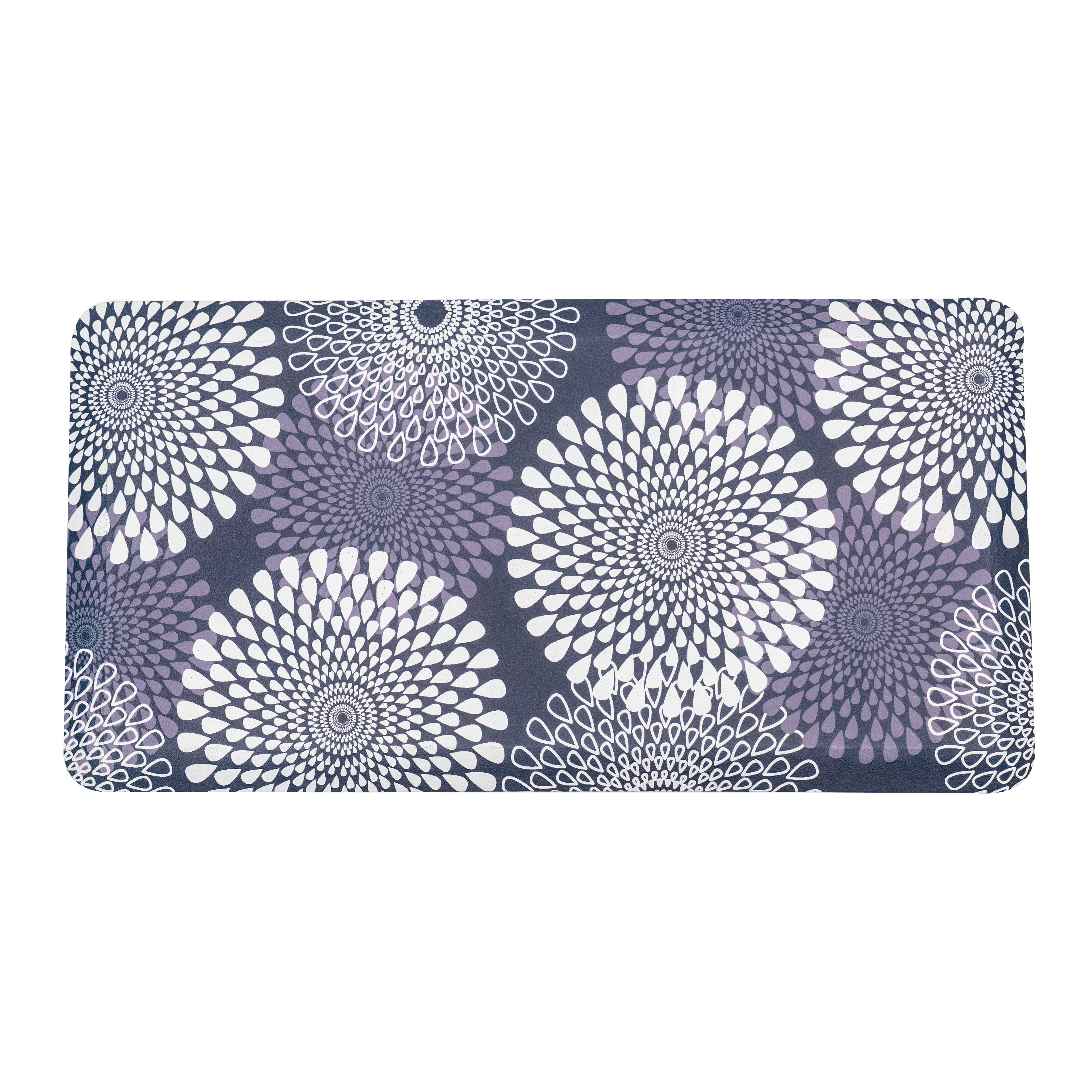 Zest Anti Fatigue Anti Slip Kitchen Mat Blue/White - Pano