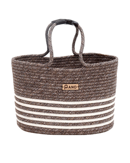 Monaco Multi Purpose Brown Tote Hand Basket