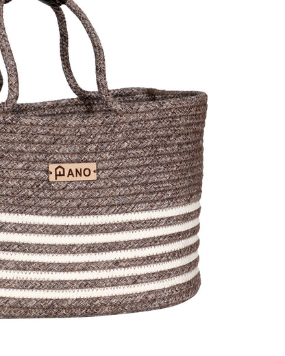Monaco Multi Purpose Brown Tote Hand Basket