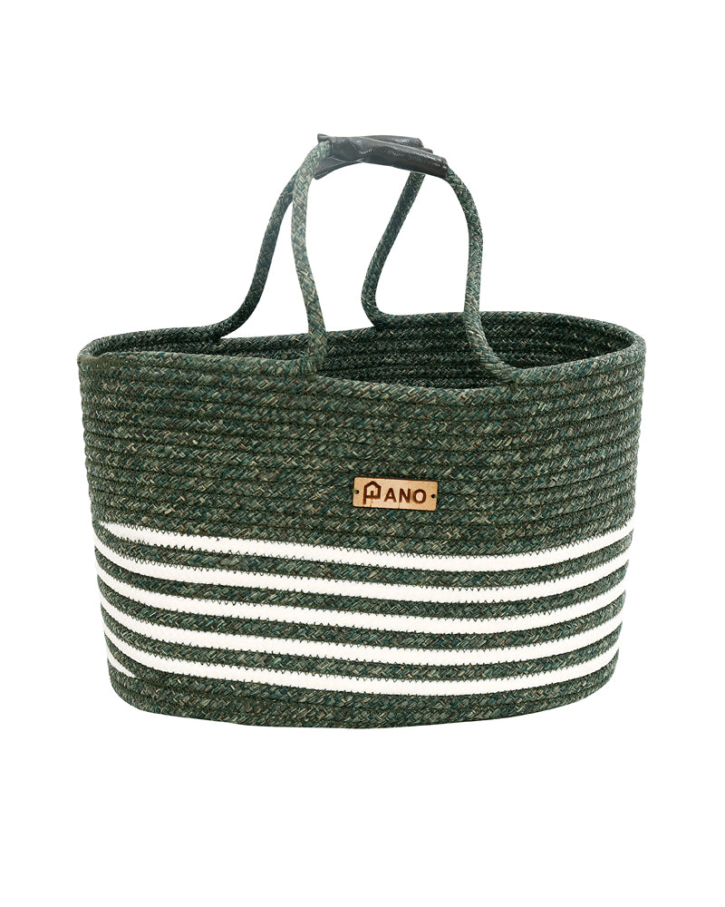 Monaco Multi Purpose Green Tote Hand Basket 