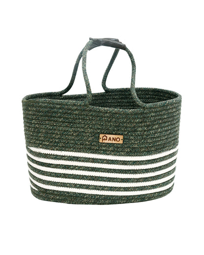 Monaco Multi Purpose Green Tote Hand Basket 