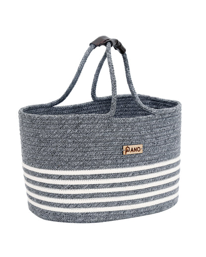 Monaco Multi Purpose Grey Tote Hand Basket 