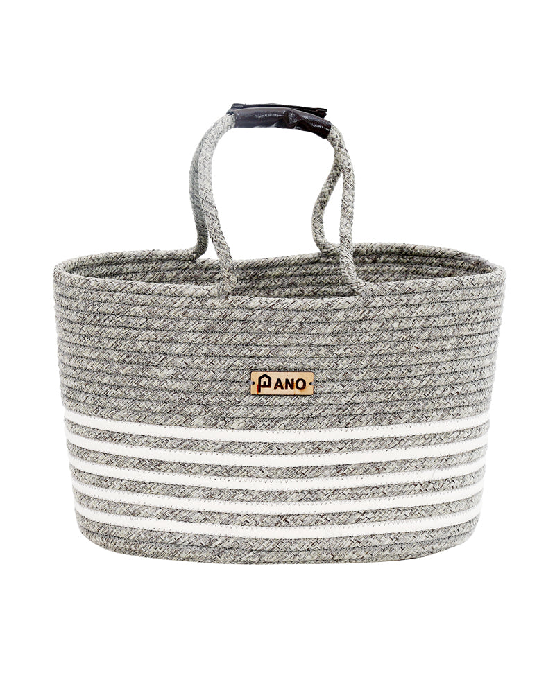 Monaco Multi Purpose Lite Grey Tote Hand Basket 