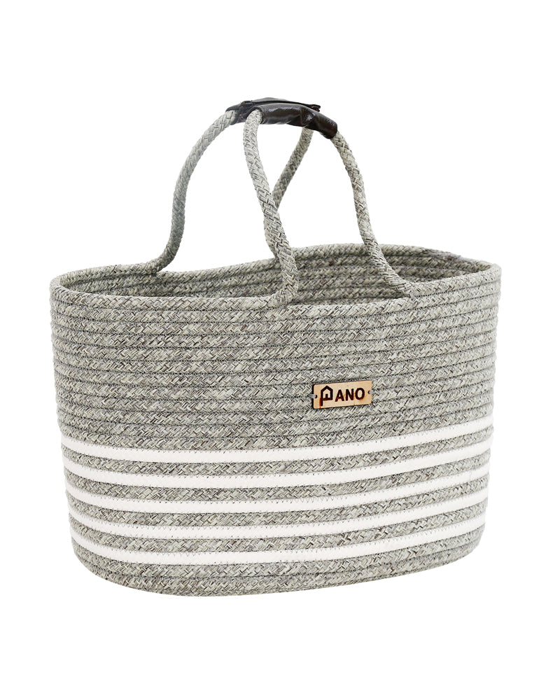 Monaco Multi Purpose Lite Grey Tote Hand Basket 