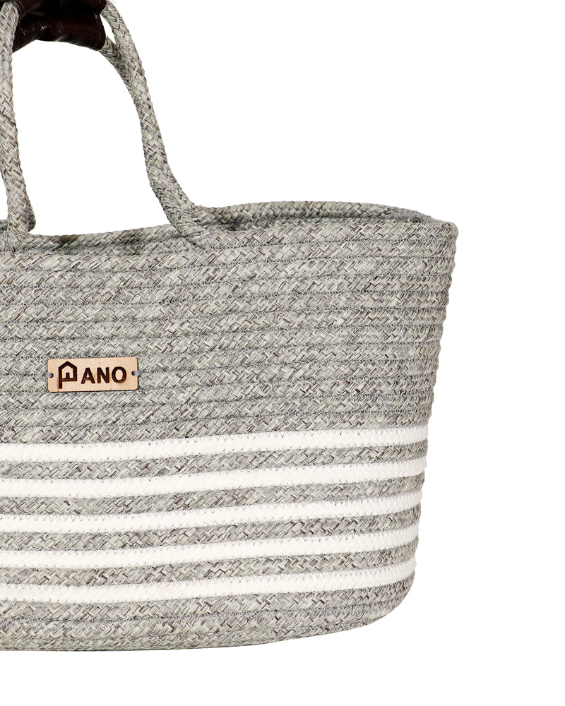 Monaco Multi Purpose Lite Grey Tote Hand Basket 