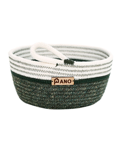 Naples Polypropylene Green Multi-Storage Basket Pack of 2 Basket - Pano Pano