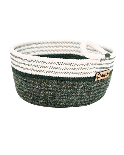 Naples Polypropylene Green Multi-Storage Basket Pack of 2 Basket - Pano Pano