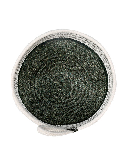 Naples Polypropylene Green Multi-Storage Basket Pack of 2 Basket - Pano Pano