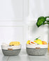 Naples Polypropylene Lite Grey Multi-Storage Basket Pack of 2 Basket - Pano Pano