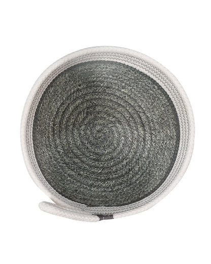 Naples Polypropylene Lite Grey Multi-Storage Basket Pack of 2 Basket - Pano Pano