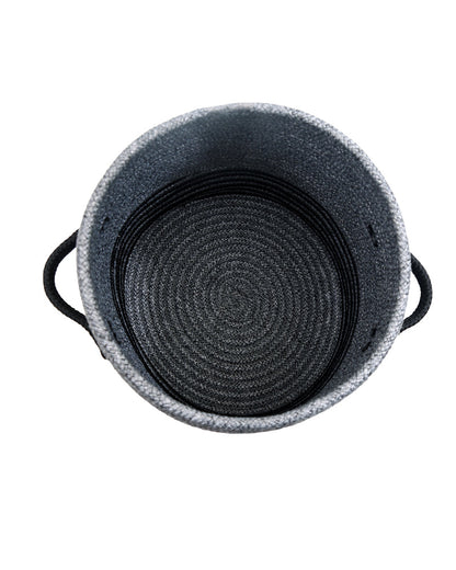 Stripe Laundry Basket Multi Purpose with Lid Charcoal - Pano Pano