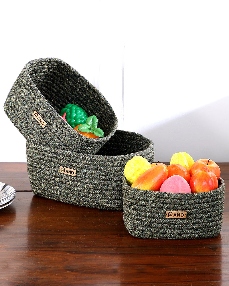 Tri Colour Polypropylene Organizer Basket