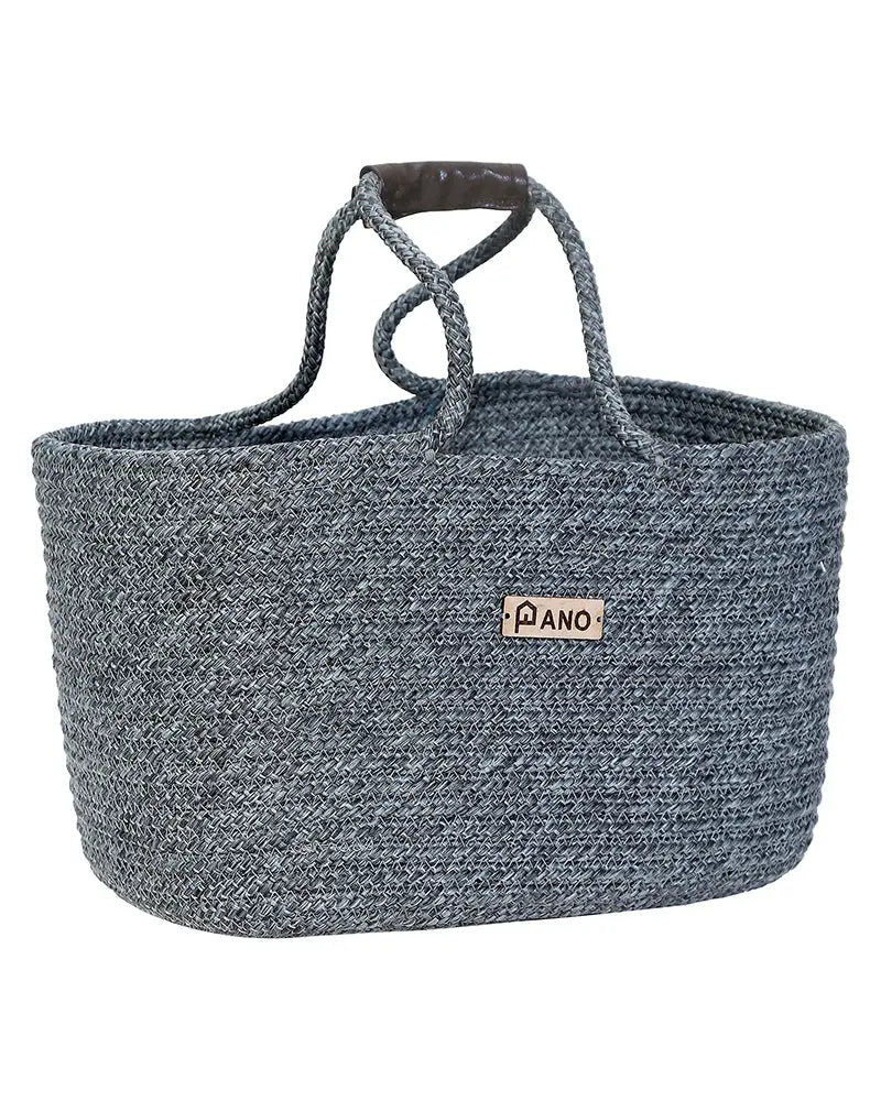 Tunisia Polypropylene  Grey Storage Basket