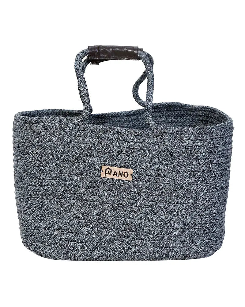 Tunisia Polypropylene  Grey Storage Basket