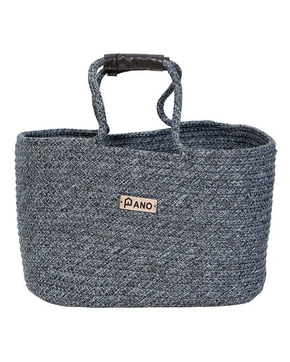 Tunisia Polypropylene  Grey Storage Basket
