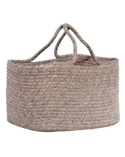 Tunisia Polypropylene  Beige Storage Basket