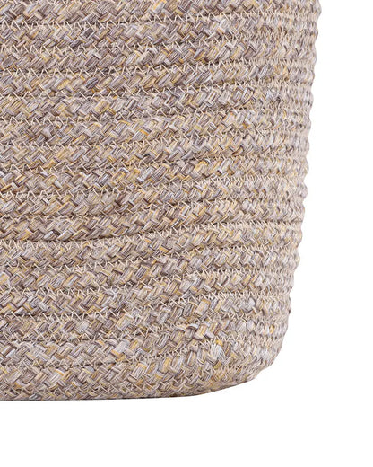 Tunisia Polypropylene  Beige Storage Basket