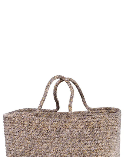 Tunisia Polypropylene  Beige Storage Basket