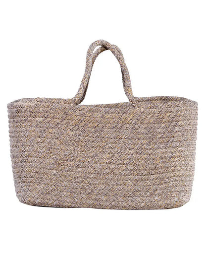 Tunisia Polypropylene  Beige Storage Basket