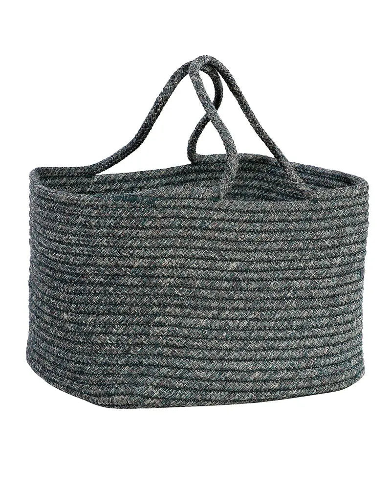  Tunisia Polypropylene Green Storage Basket