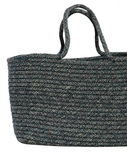  Tunisia Polypropylene Green Storage Basket