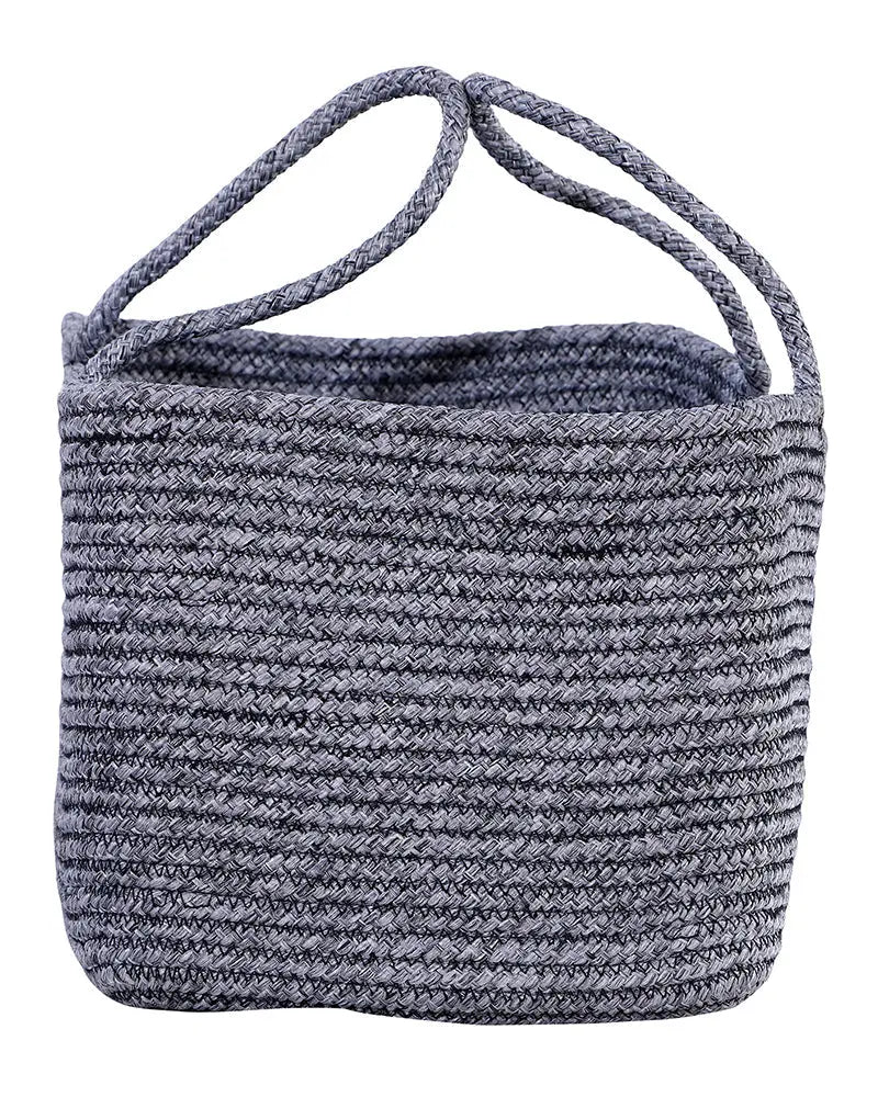 Tunisia Polypropylene Ash Grey Storage Basket