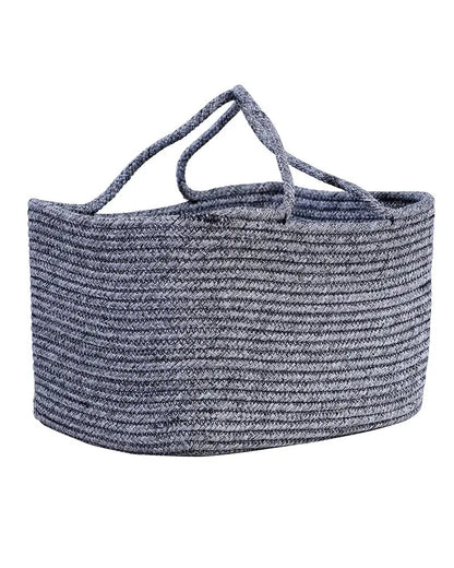 Tunisia Polypropylene Ash Grey Storage Basket