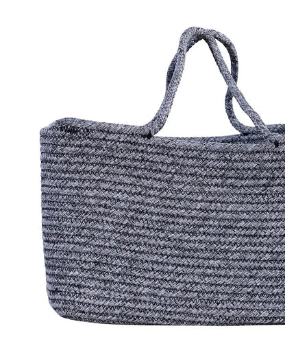 Tunisia Polypropylene Ash Grey Storage Basket