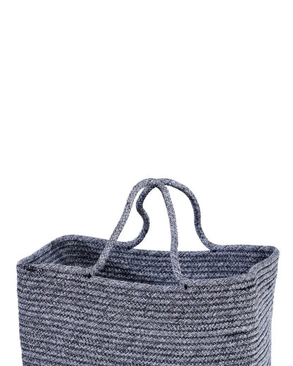 Tunisia Polypropylene Ash Grey Storage Basket
