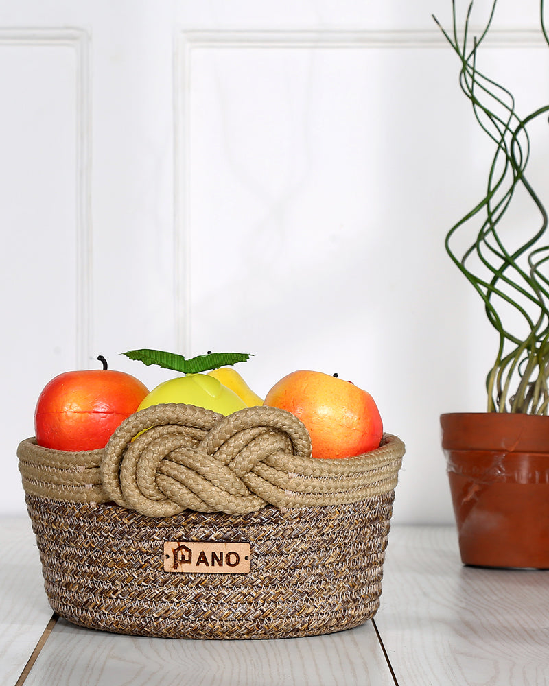 Valencia Polypropylene Beige Multi- Storage Basket- Pano