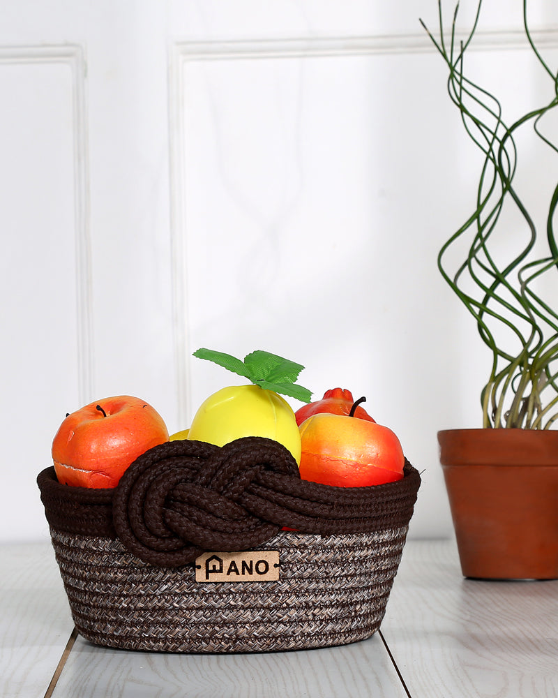 Valencia Polypropylene Beige Multi- Storage Basket- Pano