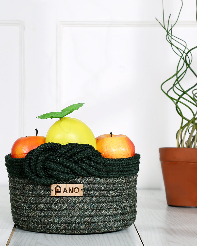 Valencia Polypropylene Green Multi-Storage Basket- Pano