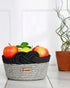 Valencia Polypropylene Lite Grey Multi-Storage Basket- Pano Pano