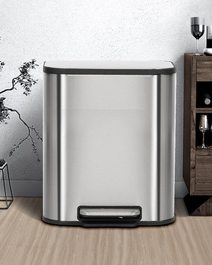 Binova Stainless Steel Soft Close Peddle Dustbins 12 Litre - Pano Pano
