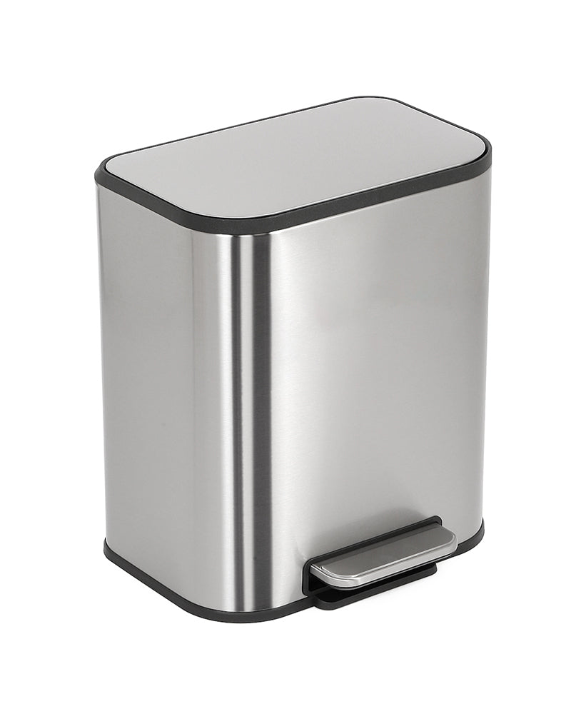 Binova Stainless Steel Soft Close Peddle Dustbins 12 Litre - Pano