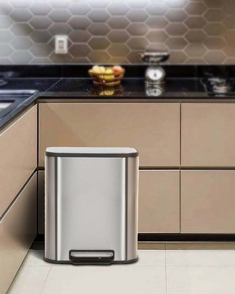 Binova Stainless Steel Soft Close Peddle Dustbins 12 Litre - Pano Pano