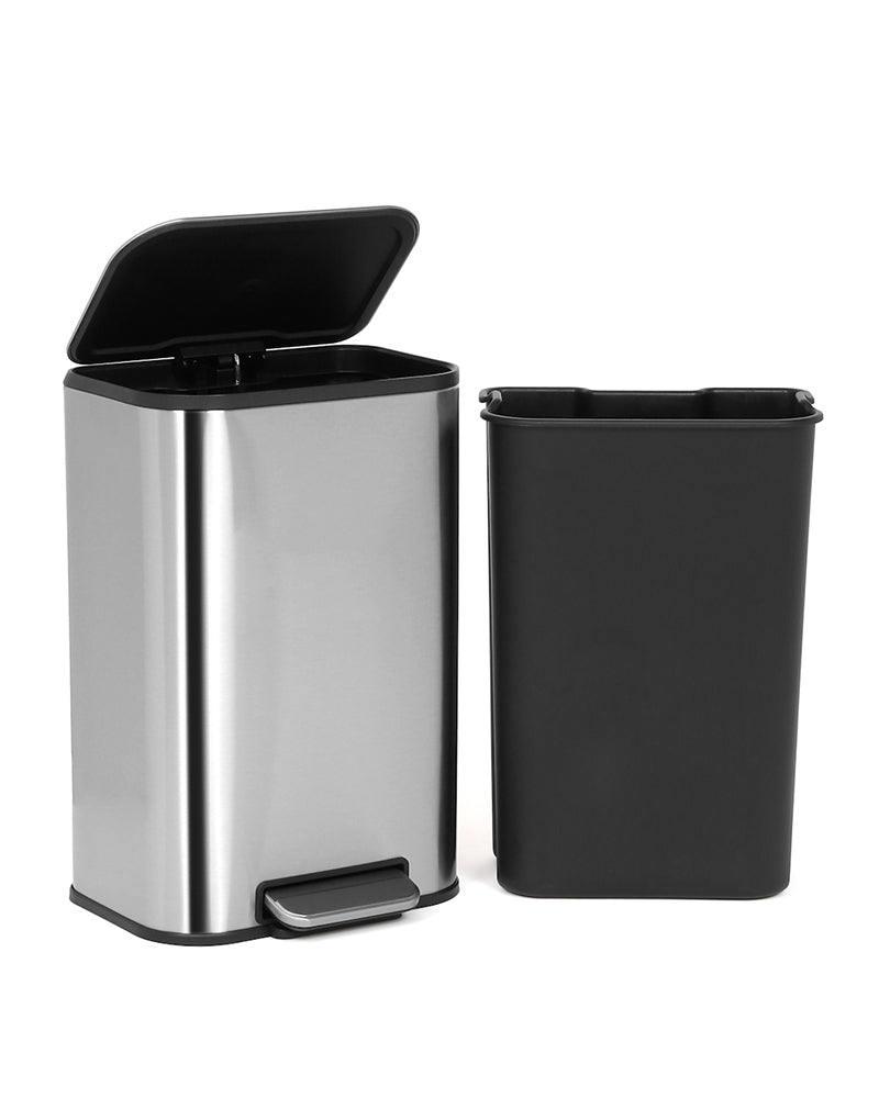 Binova Stainless Steel Soft Close Peddle Dustbins 20 Litre - Pano