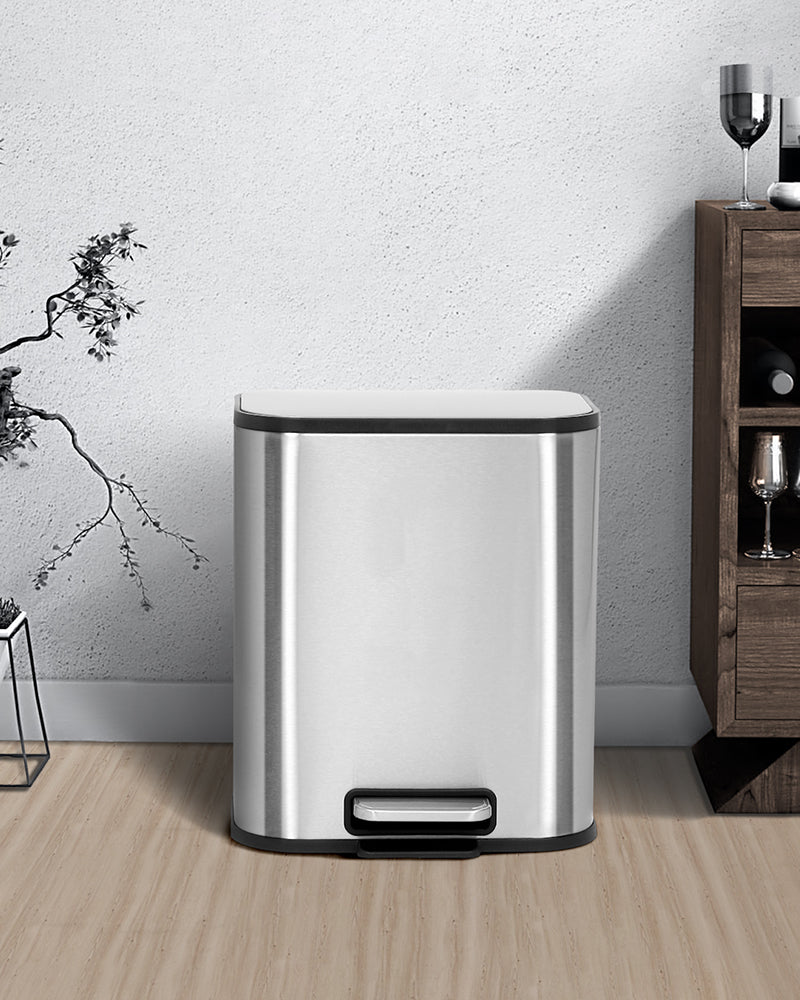 Binova Stainless Steel Soft Close Peddle Dustbins 5 Litre - Pano Pano