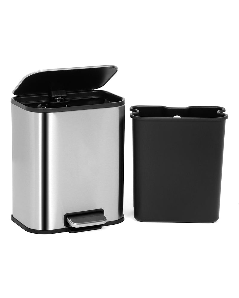 Binova Stainless Steel Soft Close Peddle Dustbins 5 Litre - Pano