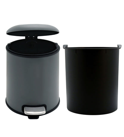 Stainless Steel Soft Close Step Bin 12 Litre Grey Pano