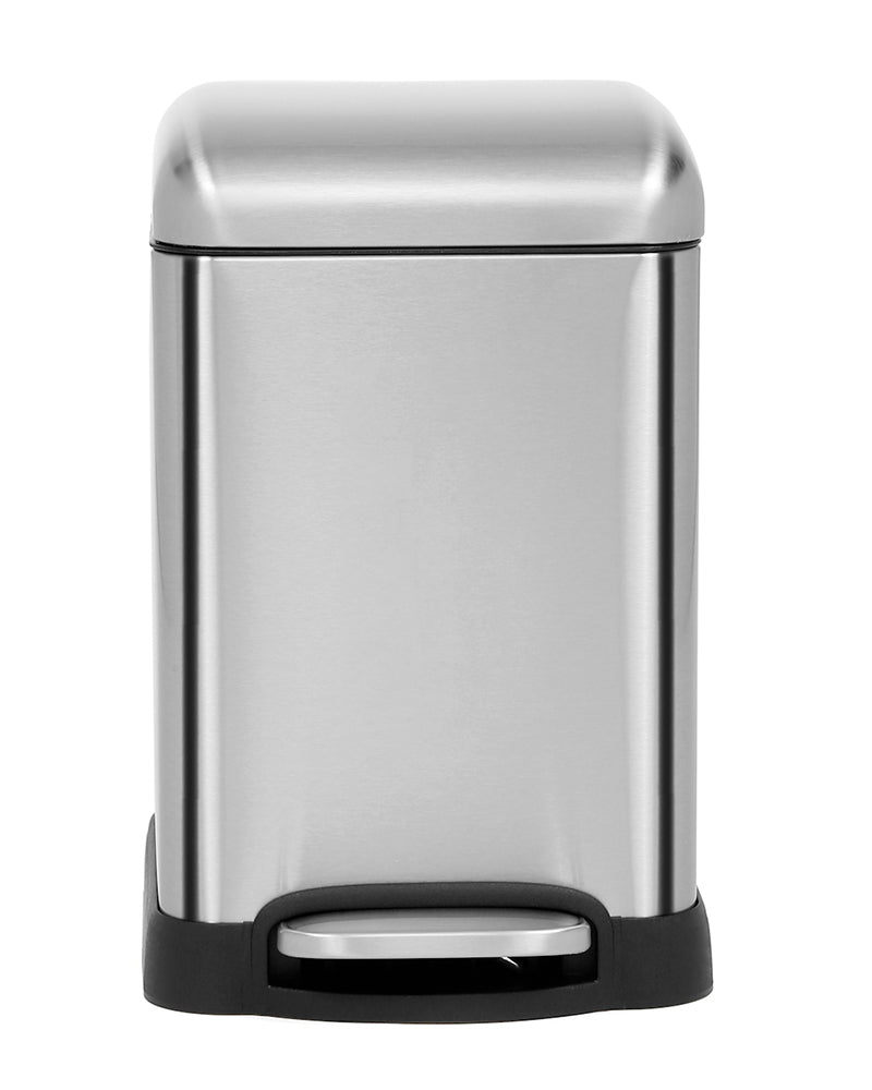 Scava Stainless Steel Soft Close Peddle Dustbins 6 Litre - Pano